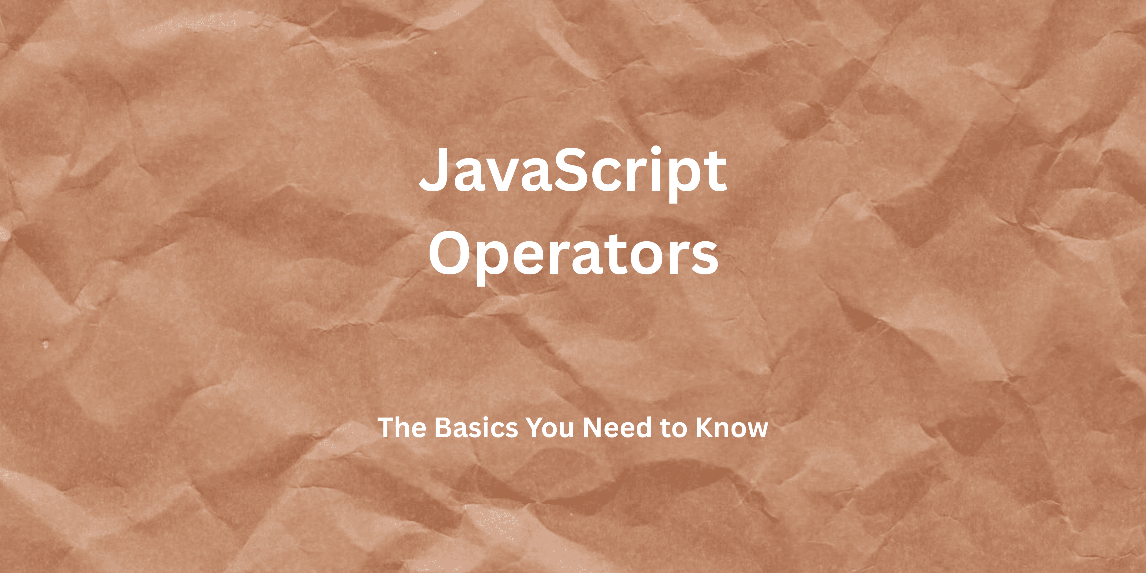 Javascript Operators